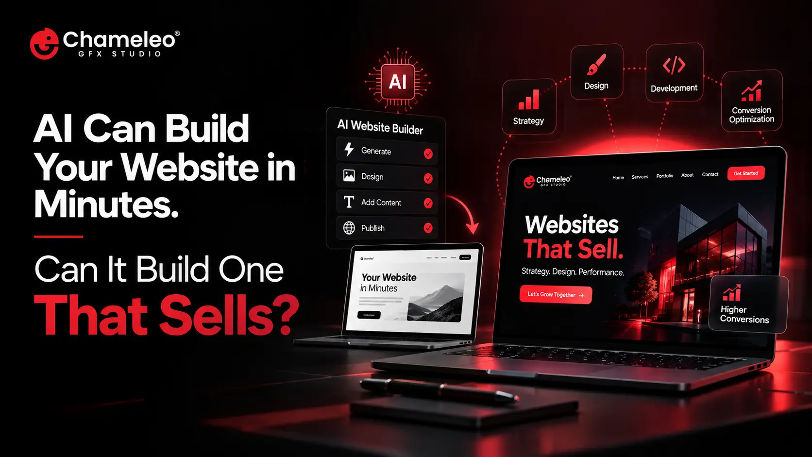 AI Can Build Your Website in Minutes. Can It Build One That Sells?