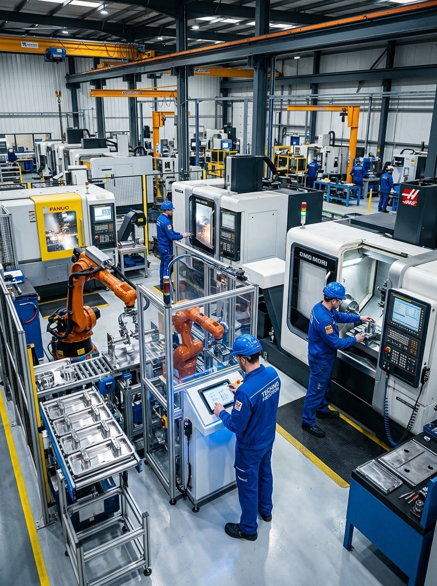 High-tech manufacturing facility