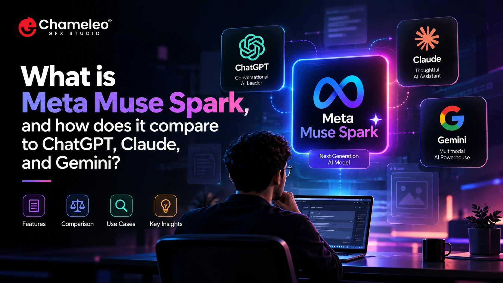 Meta Muse Spark AI model compared with ChatGPT, Claude, and Gemini